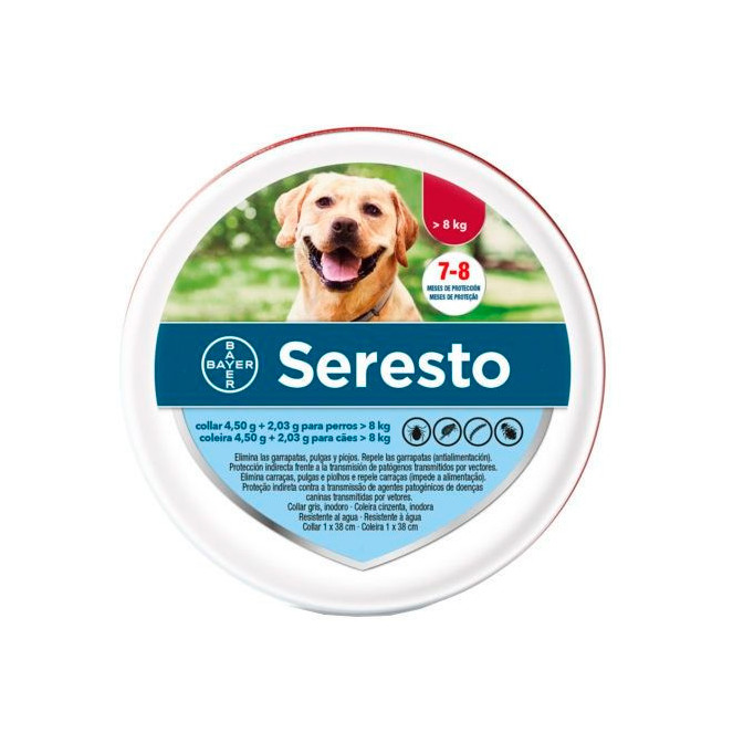 SERESTO COLLAR PERRO GRANDE +8KG (LATA 70 CM)