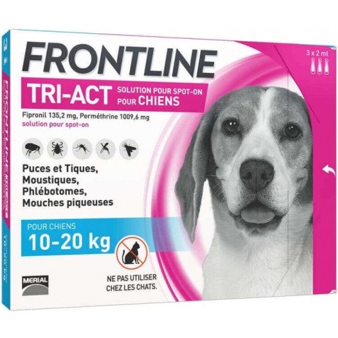 FRONTLINE TRI-ACT M 6 PPTS PERROS (10-20 KG)