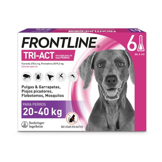 FRONTLINE TRI-ACT L 6 PPTS PERROS (20-40 KG)