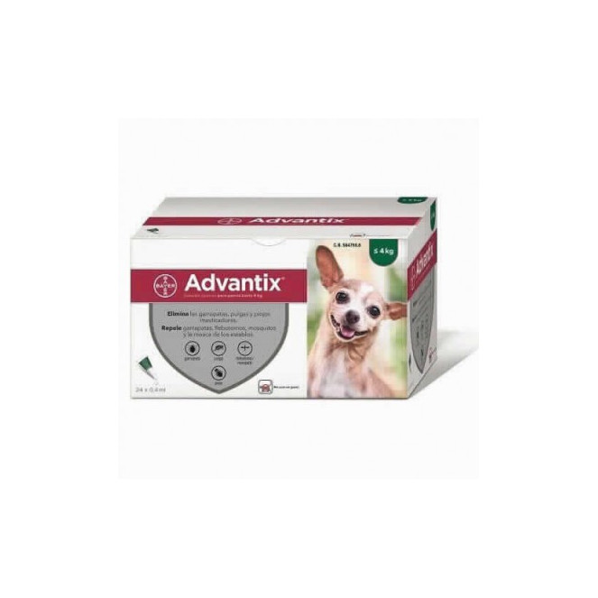 ADVANTIX SPOT-ON PERROS 24 PPTS (- 4 KG)
