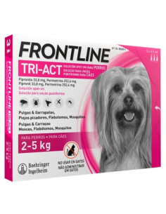 FRONTLINE TRI-ACT XS 6 PPTS PERROS (02-05 KG)