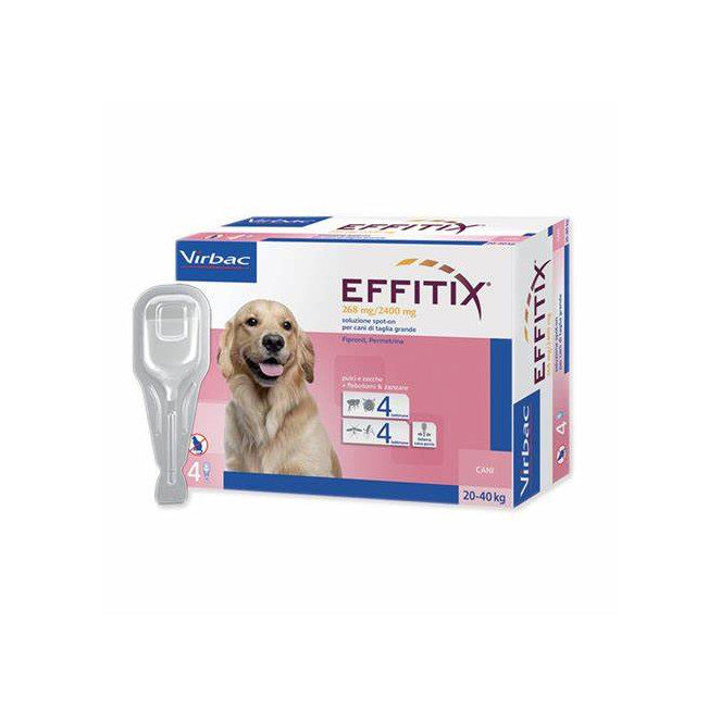 EFFITIX SPOT- ON PERROS (24 PPTS) 20-40 KG/268 MG