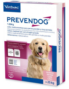 PREVENDOG 1,304 G PERRO GRANDE 75 CM (2 COLLARES)