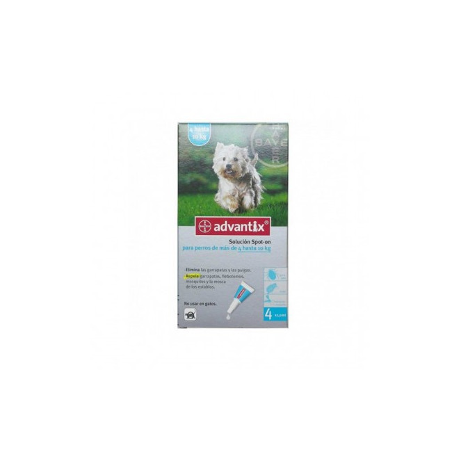 ADVANTIX SPOT-ON PERROS 4 PPTS (4-10 KG) 1,0 ML