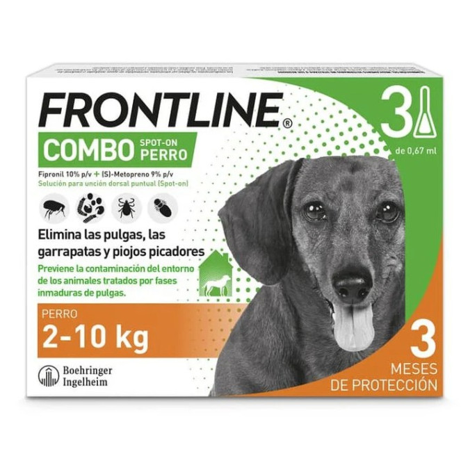 FRONTLINE COMBO PERROS 3 PPTS (02-10KG) 0,67 ML