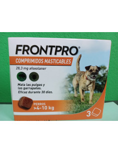 FRONTPRO PERROS 28 MG (4-10 KG) //M// (3 COMP.)