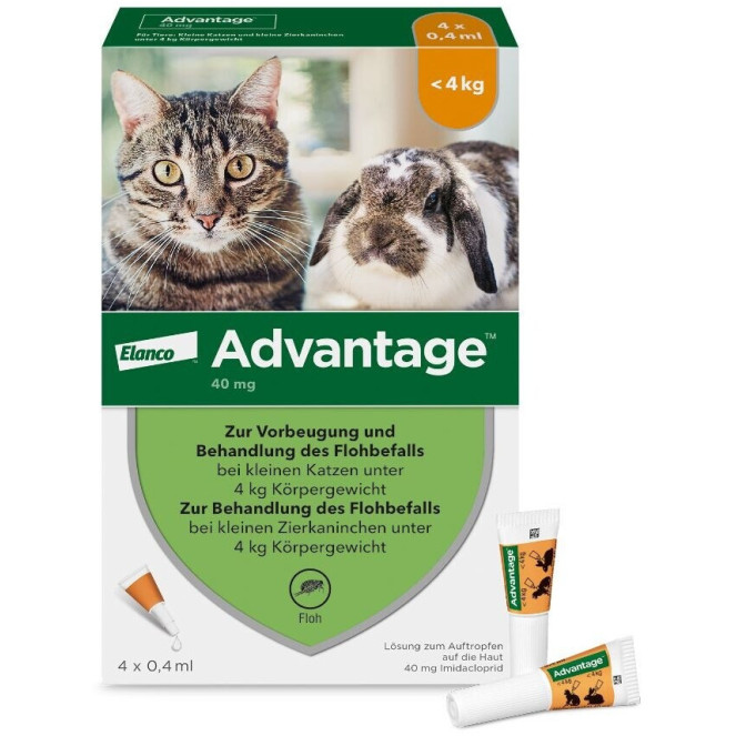 ADVANTAGE40 GATOS (- 4 KG) (4 PPTS)